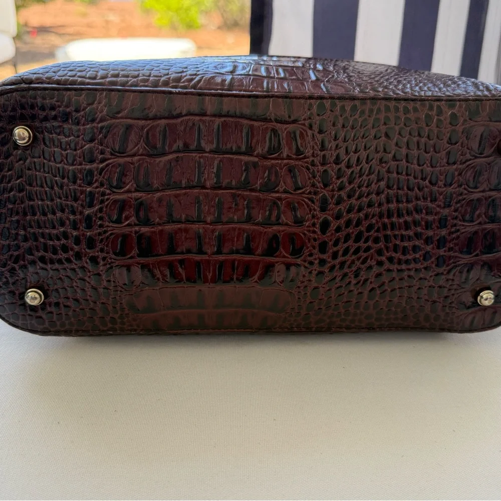 Brahmin Asher Tote Malbec Medium Embossed Croc Trim - Picture 12 of 16